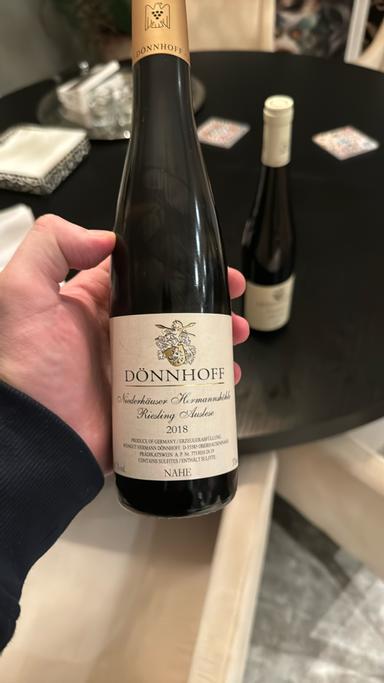 Donnhoff Niederhauser Hermannshohle Riesling Auslese Nahe