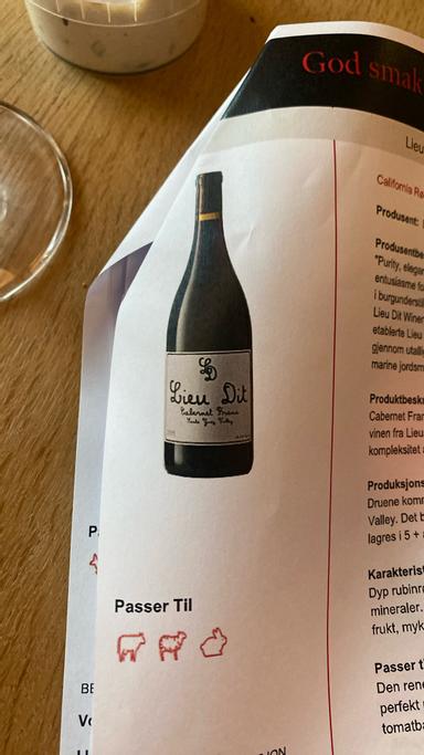 Lieu Dit Cabernet Franc Santa Ynez Valley