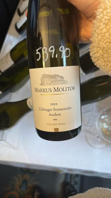 Markus Molitor Zeltinger Sonnenhr Riesling Auslese
