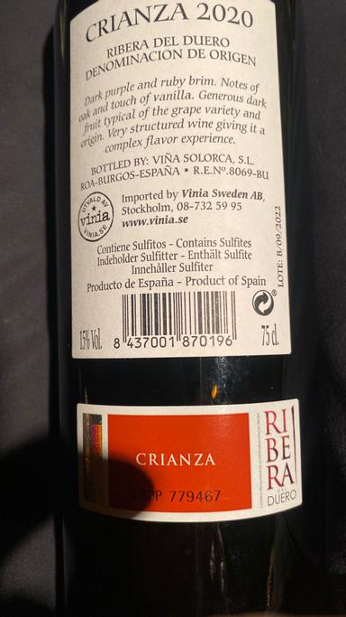 Protos Ribera del Duero Crianza