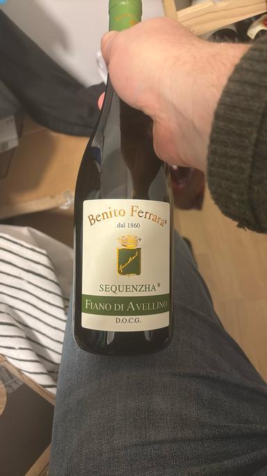 Benito Ferrara Sequenzha Fiano di Avellino