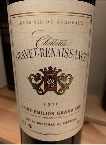 Chateau Gravet Renaissance Saint-Emilion Grand Cru