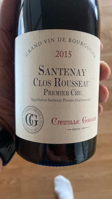 Camille Giroud Santenay Premier Cru Clos Rousseau