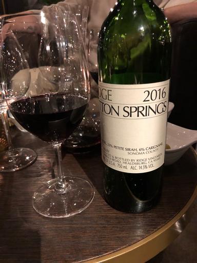 Ridge Vineyards Lytton Springs Dry Creek Valley