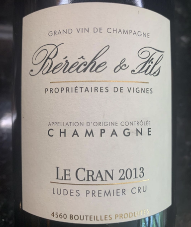 Bereche et Fils Le Cran Premier Cru Ludes