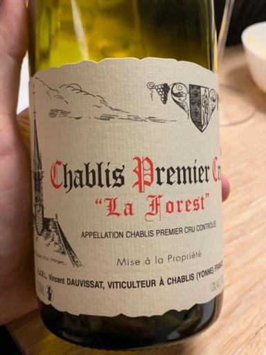 Vincent Dauvissat Chablis Premier Cru Forets