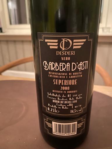 Desderi Barbera d'Asti Black Label