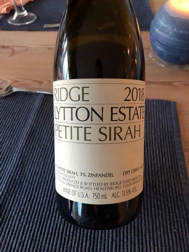 Ridge Vineyards Lytton Estate Petite Sirah Dry Creek Valley