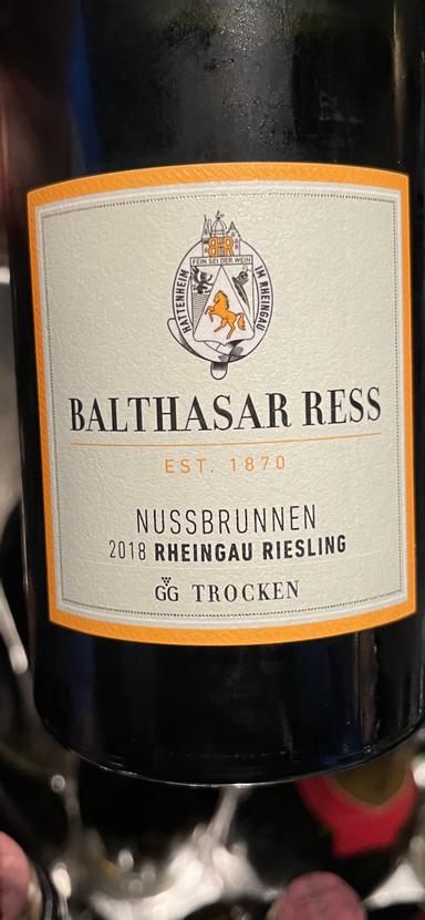 Balthasar Ress Hattenheim Nussbrunnen Riesling GG